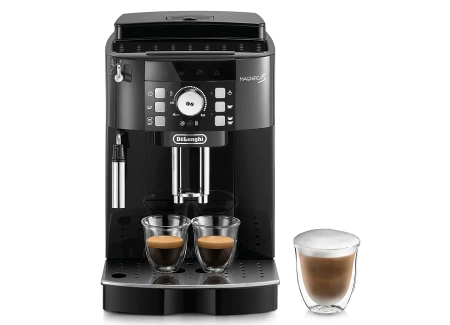 4. Espressomaskin DeLonghi Magnifica S (ECAM 21.117.B) för kaffebönor