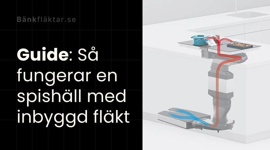 Så fungerar en spishäll med inbyggd fläkt – allt du behöver veta