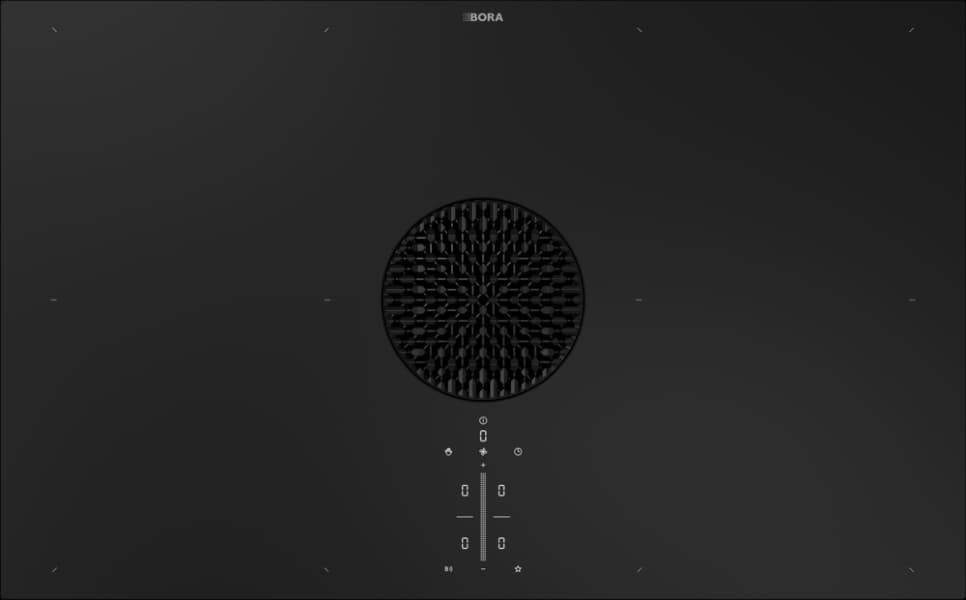 BORA X Pure Rough - Matt induktionshäll med integrerad fläkt